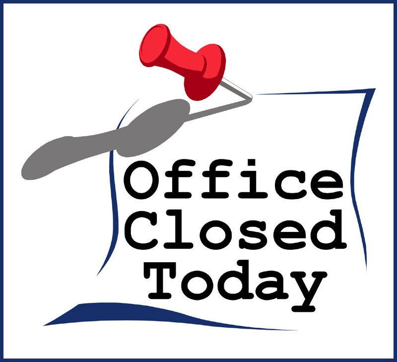 Office Closed Friday, June 7th TUD
