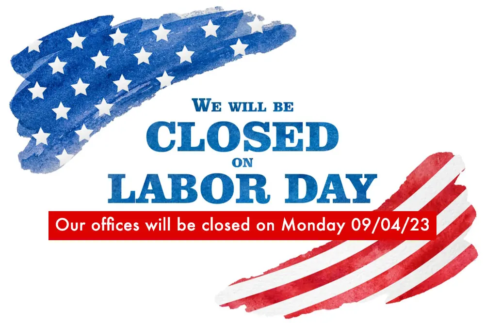 Office closed on labor day